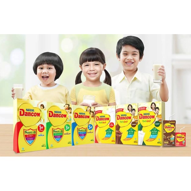 Dancow 3+ Nutritods Susu Formula Anak Usia 3-5 tahun Rasa Madu / Vanila / Coklat 800gr