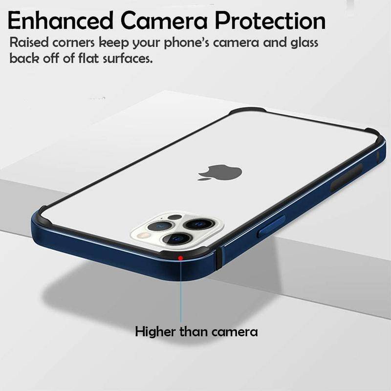 Bumper Phone Case For iPhone 13 Pro Max Mini 13Pro Max Silicone Metal Shockproof Luxury Accessories