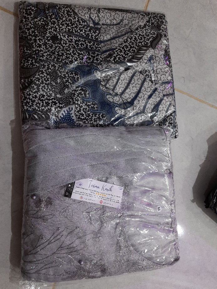 New Arrival | Nayaka Batik - Batik Couple Anjella Hauw Tulle Slendang Aplikasi Payet