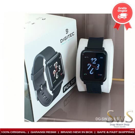 Jam Tangan Digitec Smartwatch Pulse Hitam Original