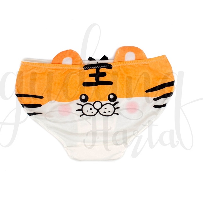 Celana Dalam Wanita Motif Cute Tiger Undeware Animal Simple GH 102104