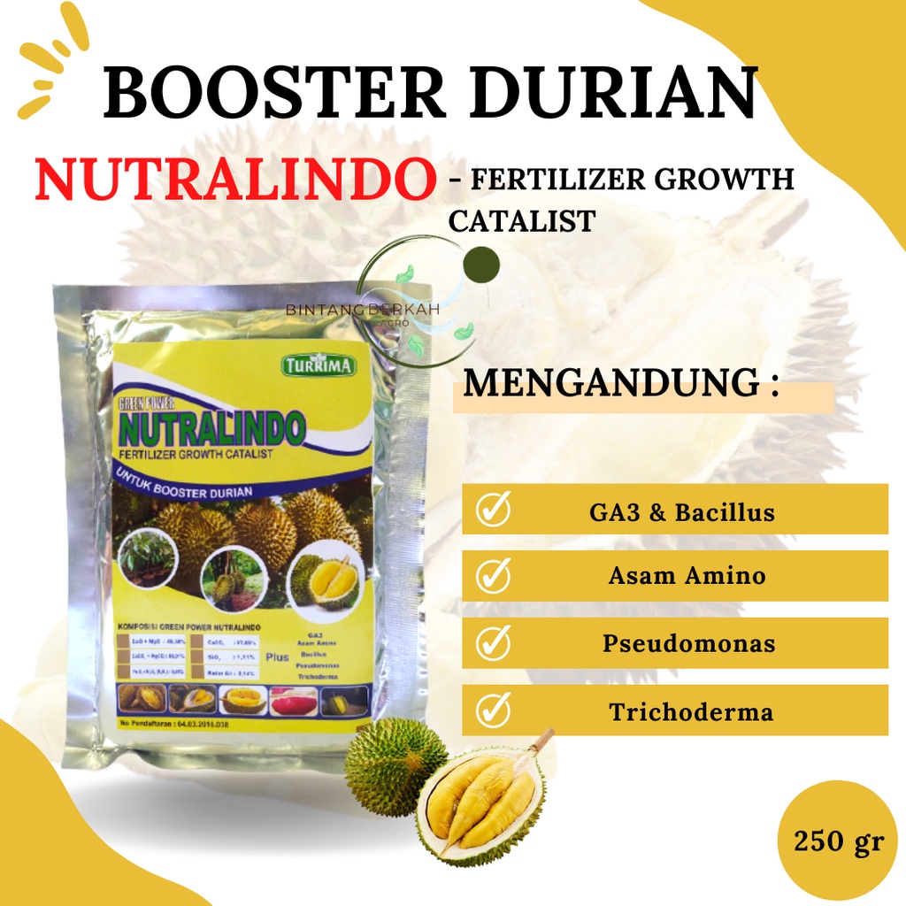 Pupuk Perangsang Buah Durian, Booster Durian Berbuah Diluar Musim, Pupuk Durian Agar Bunga Tidak Ron