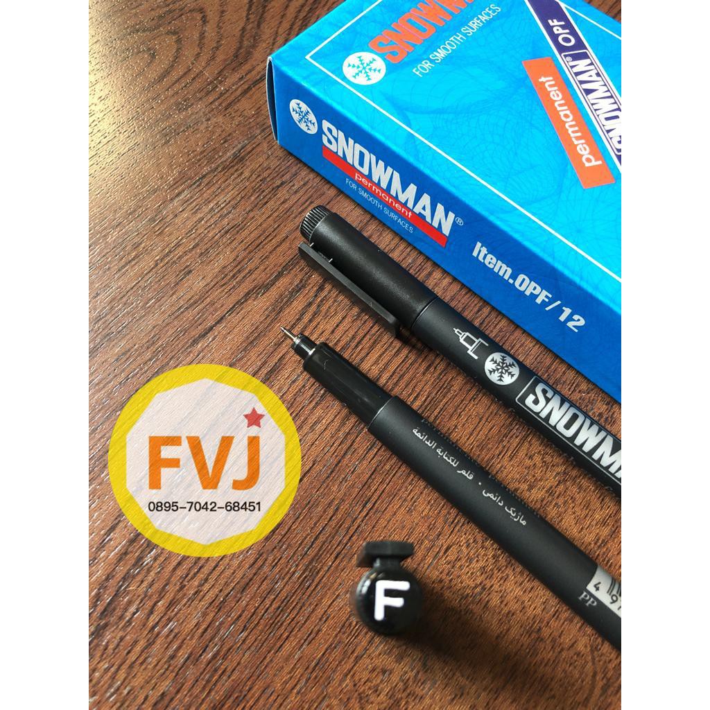 

1lusin / 12 Spidol / Permanet Marker water-proof SNOWMAN OPF