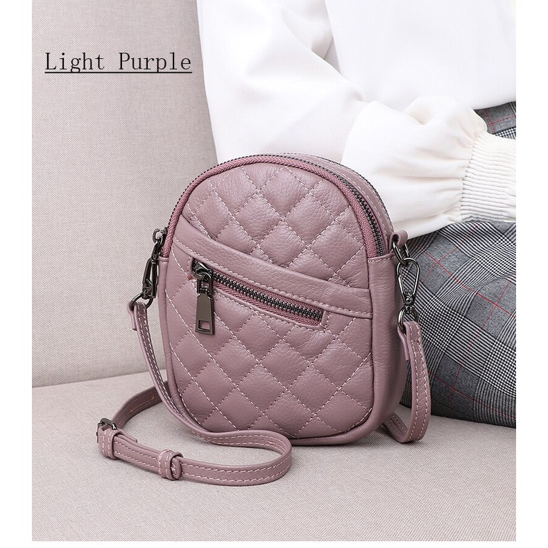 NEW ARRIVAL  ((COD)) !! Tas Selempang Mini Wanita Baru 2021 Tas Tangan DOmpet untuk Uang coin DOmpet untuk Tas selempang kulit wanitaTas Selempang BUAT HP dan UANG Kartu Dompet Clutch Tas Bahan Kulit Jeruk Tebal IMPORT