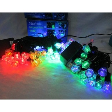 MUXINDO Lampu Natal LED Berlian/Lampu Hias Berlian 40 LED