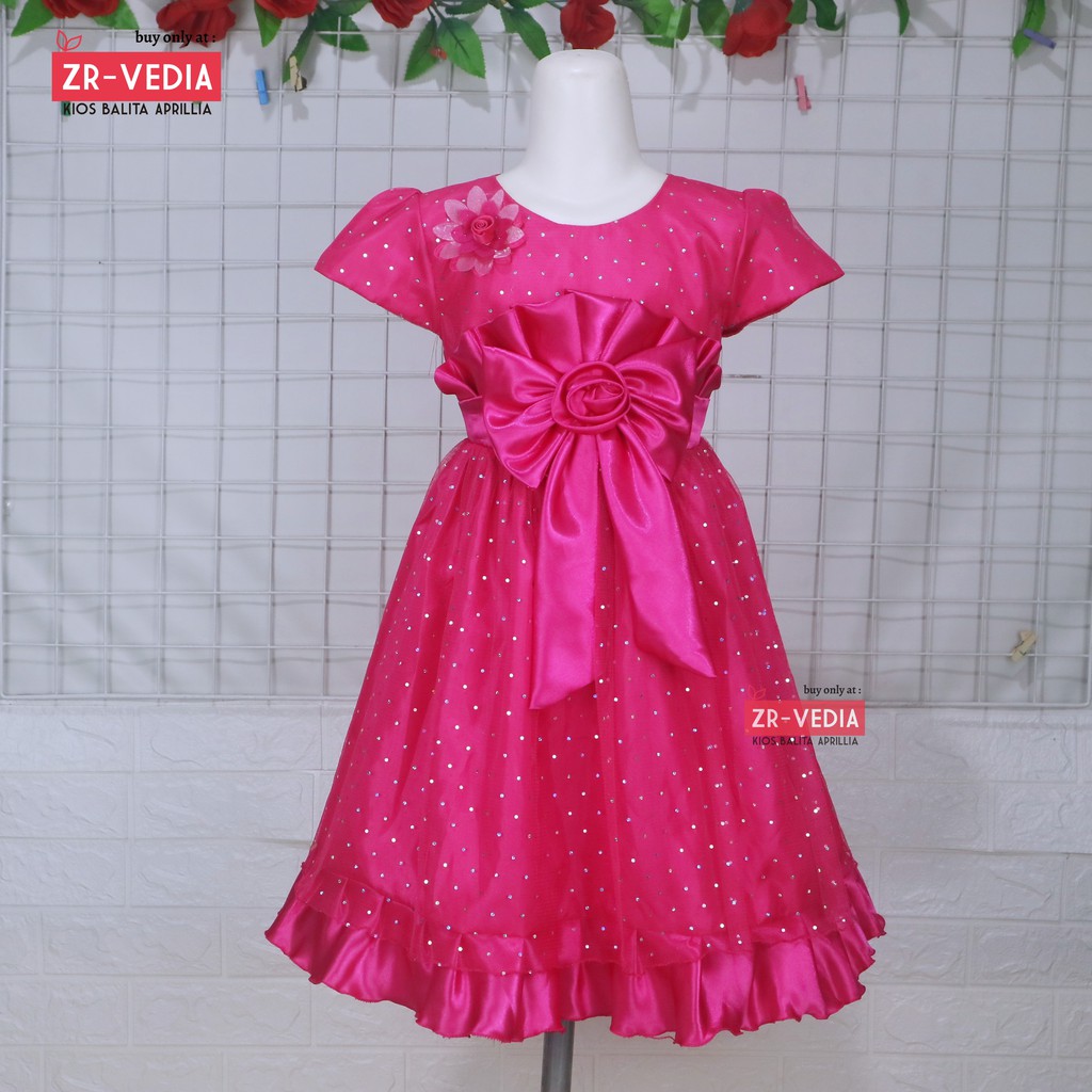 Gaun Princess PITA Size 2-9 Tahun / Ekspor Quality Premium Baju Anak Perempuan Dress Pesta Premium