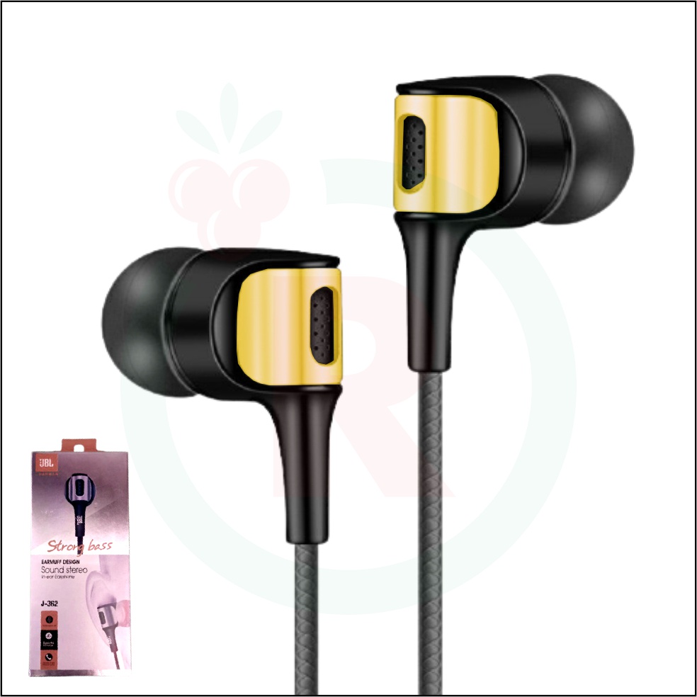 Earphone JBL 362 stereo bass music telfon headset mic