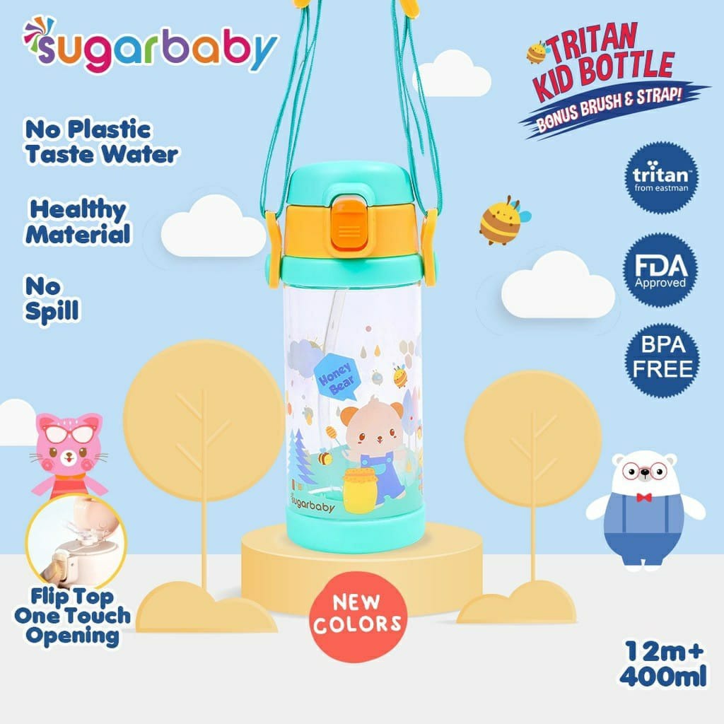 Sugarbaby Tritan Kid Bottle Botol Minum 12m+ 400ml (TKB400)