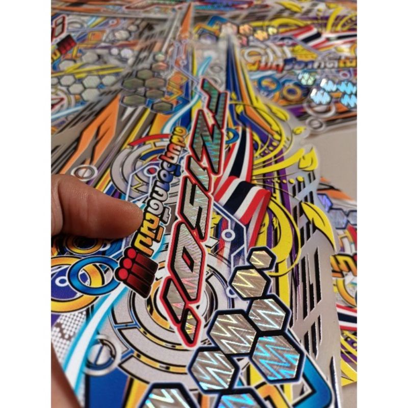 Striping Vixion fz 150i tranparan hologram