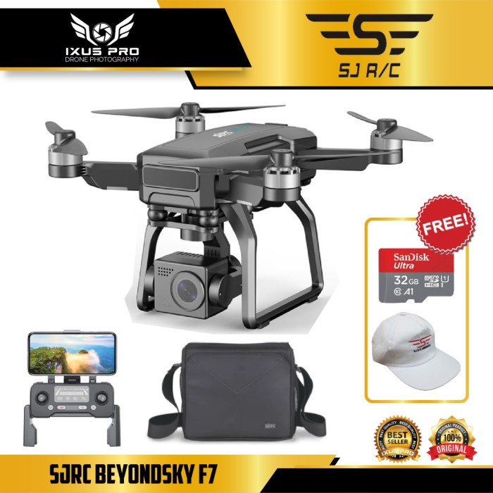 {adenastore} SJRC BEYONDSKY F7 Special Edition GPS 3Km 3Axis Gimbal 4K - 1 Battery - SJRC F7S 1 BATT