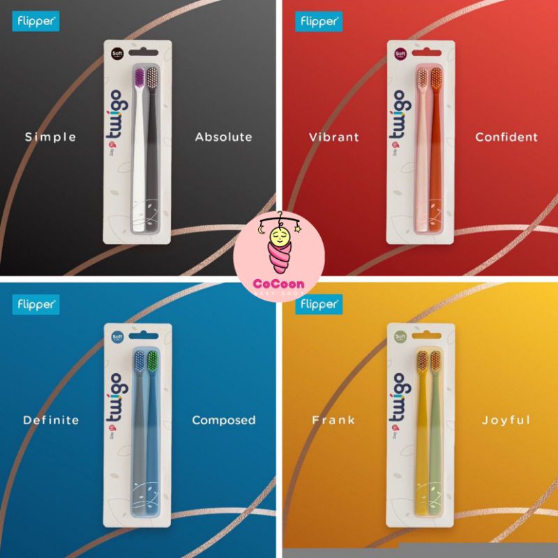 Twigo Adults Toothbrush Set / Sikat Gigi Lembut / Gosok Gigi Dewasa / Pembersih Gigi