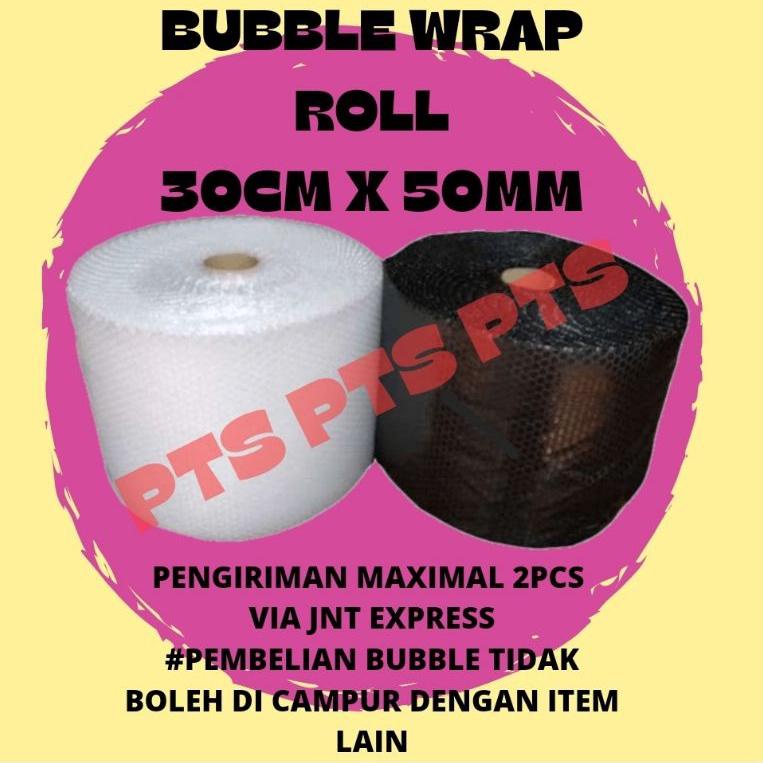 

(RU)✩ Bubblewrap 30cm x 50m bening bubble wrap roll murah plastik eceran surabaya(Sedang⭐.rame)⭐