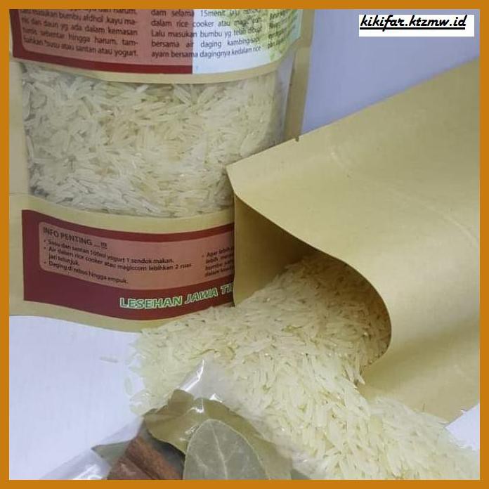 

ANEKA-BERAS- BERAS BASMATI AFDHOL 151 KEBULI MANDI BRIYANI KABSAH & BUMBU 500GRAM -BERAS-SEHAT.