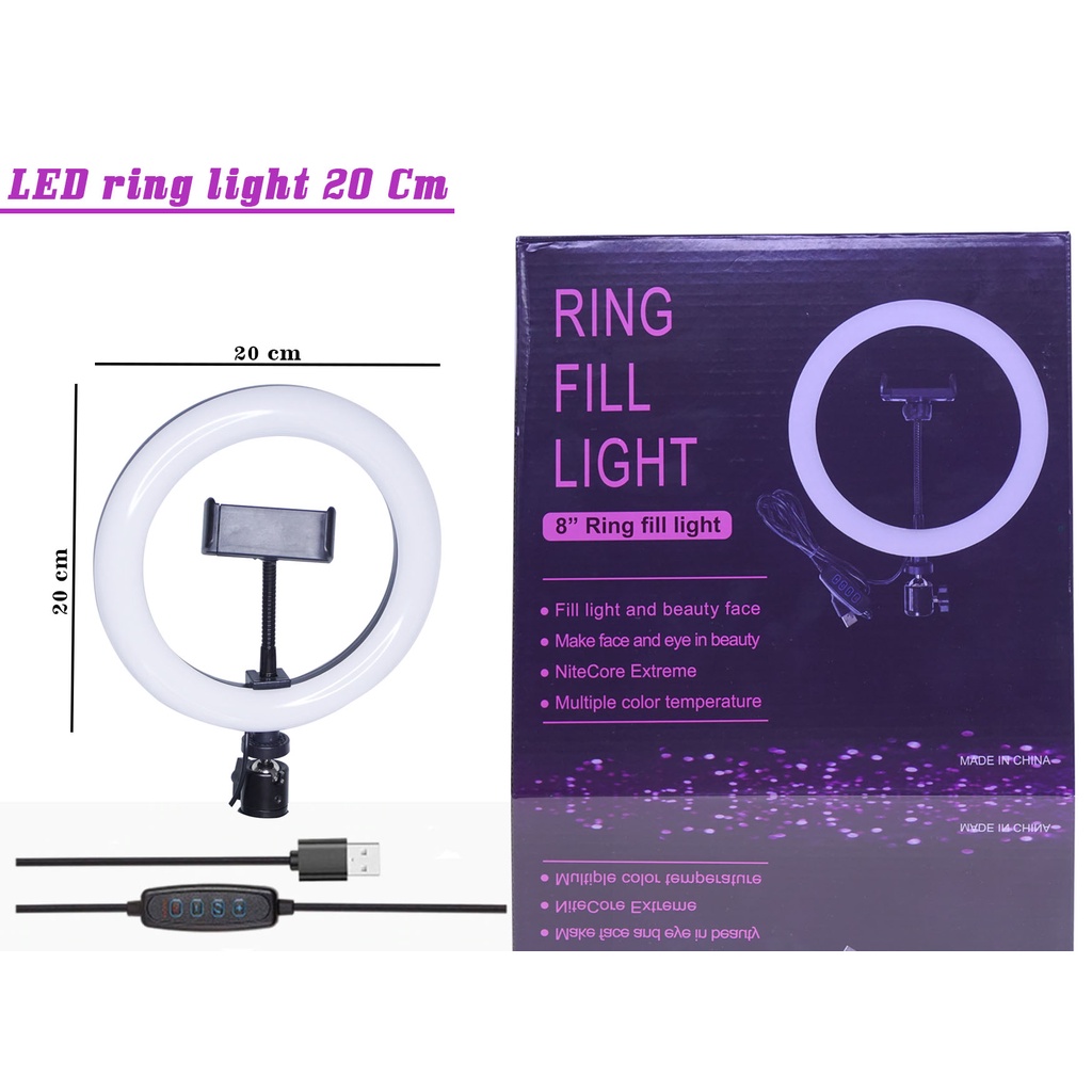 Selfie Lampu Ring Light LED Tripod 20 cm | 26 cm | 30 cm Tiktok Selebgram Beauty Vlogger