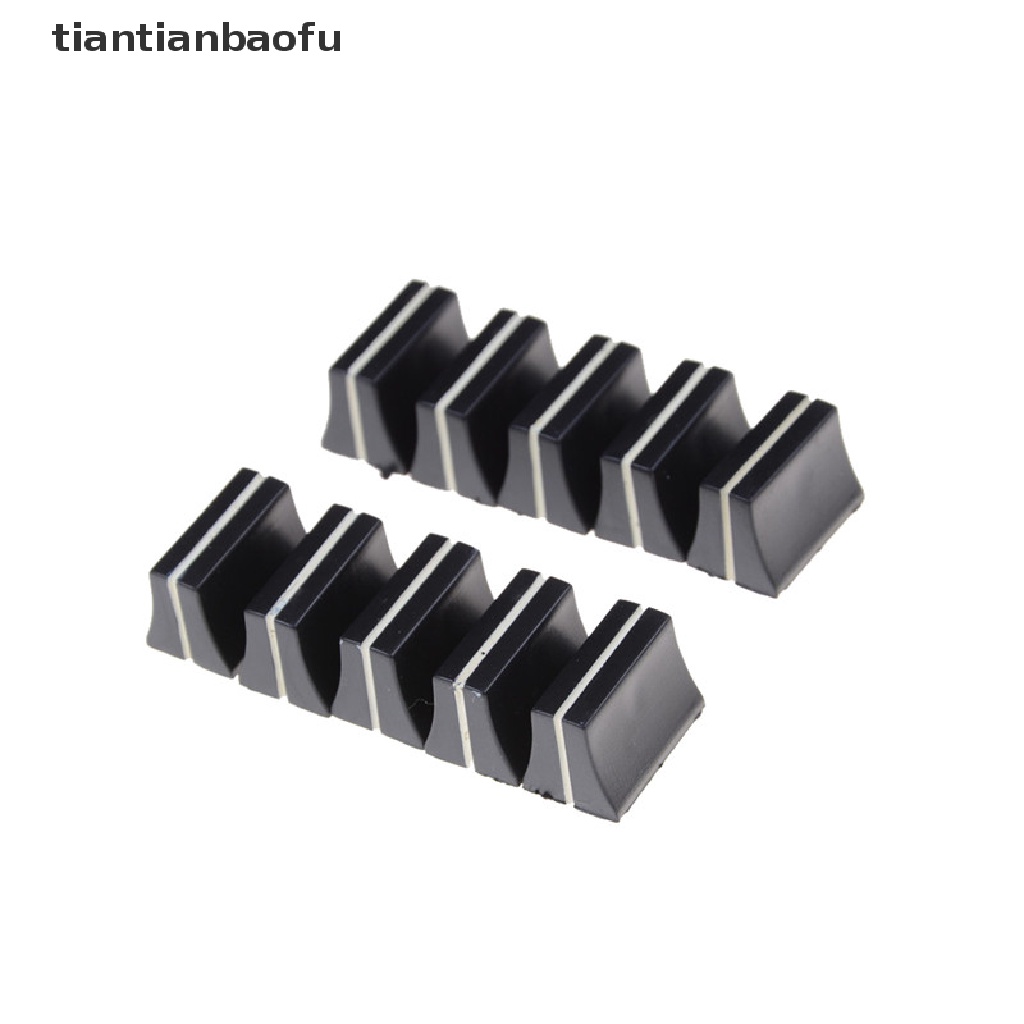 10 x Potentiometer Hitam Model Geser Ukuran 19mmLx12mmW Untuk Poros 4mm