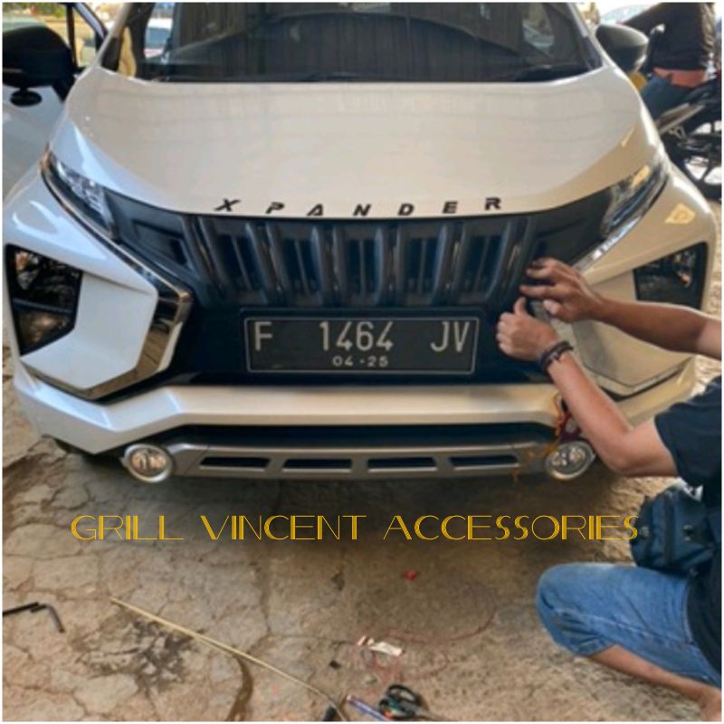 Grill Apollo Xpander sport lama full hitam black doff