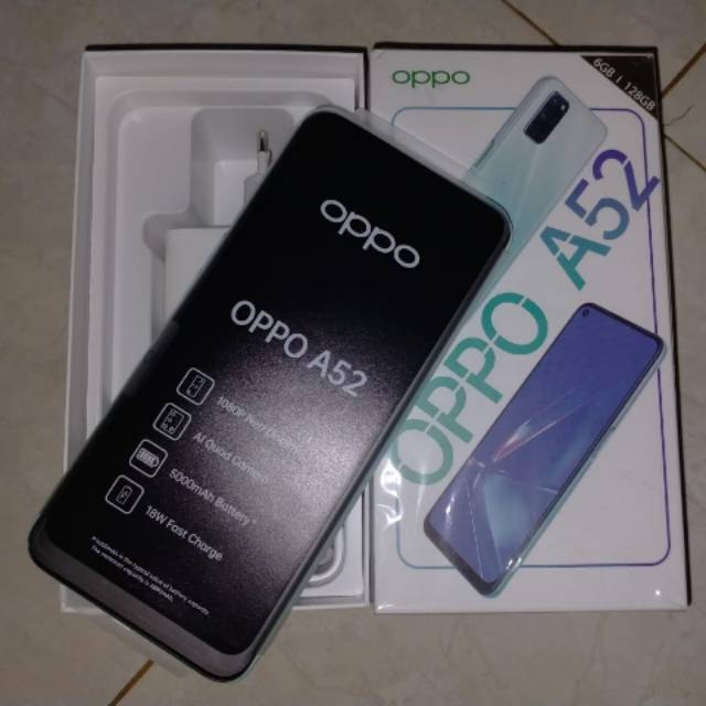 Oppo A52 Ram 6/128 Open box bergaransi