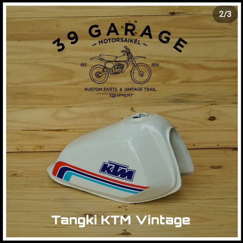 tangki trail tua model KTM LC vintage gastank trail klasik model KTM tengki trail tua model KTM klas