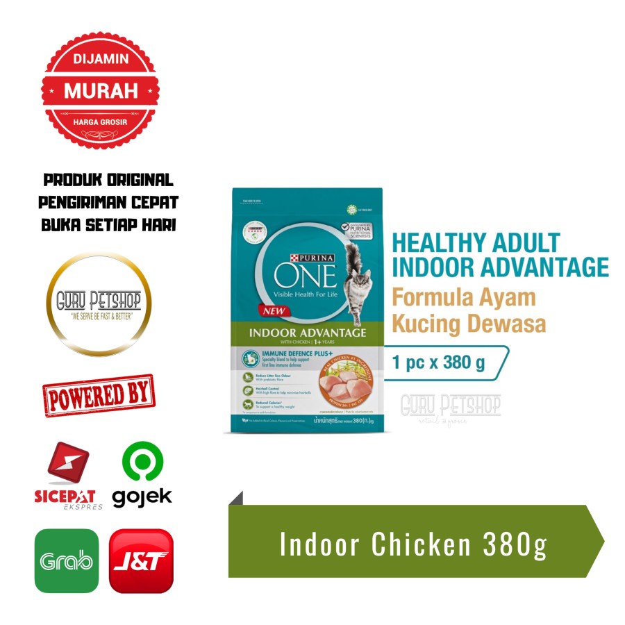 Purina One Healthy Indoor Chicken 380gr Purina One Indoor Chicken