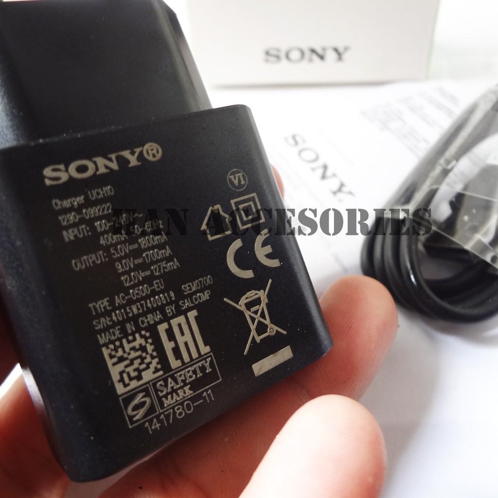 SONY QUICK CHARGER UCH10 MICRO USB / USB TYPE C ORIGINAL 100% - Fast Charging