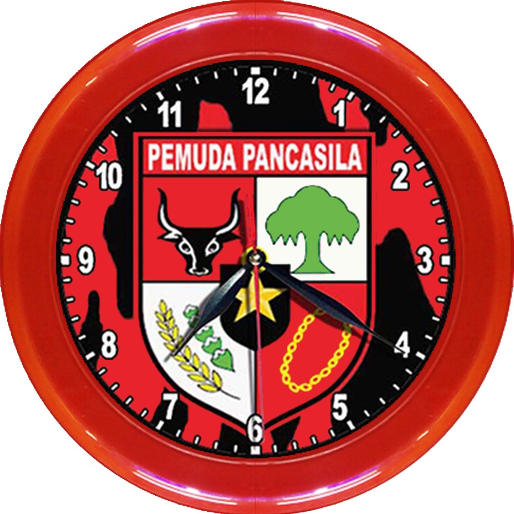 JAM DINDING PP - PEMUDA PANCASILA   (DIAMETER 30CM)