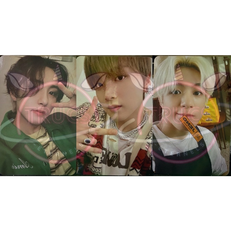 READ DESC || READY PC PHOTOCARD RENJUN HARVHAN JENO SGS SM GLOBAL SHOP HOT SAUCE POB PO BENEFIT CAFE
