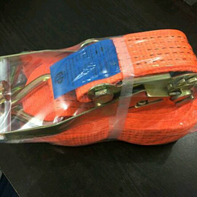 Grosir Tali track belt cargo rachet lashing belt 8 meter 5 ton