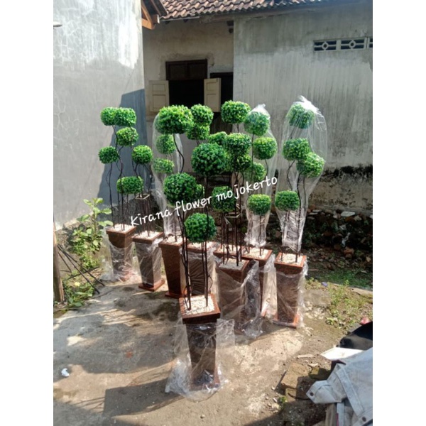 bonsai bulat150cm/bunga sudut ruangan/COD/bonsai bulat/bunga hias/bunga pelastik