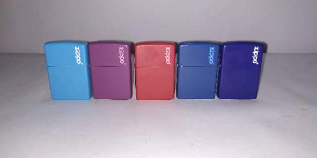 Zippo Matte - Zippo Mate - Lighter Zippo - Korek Zippo - Korek Api - Biru - Merah - Ungu