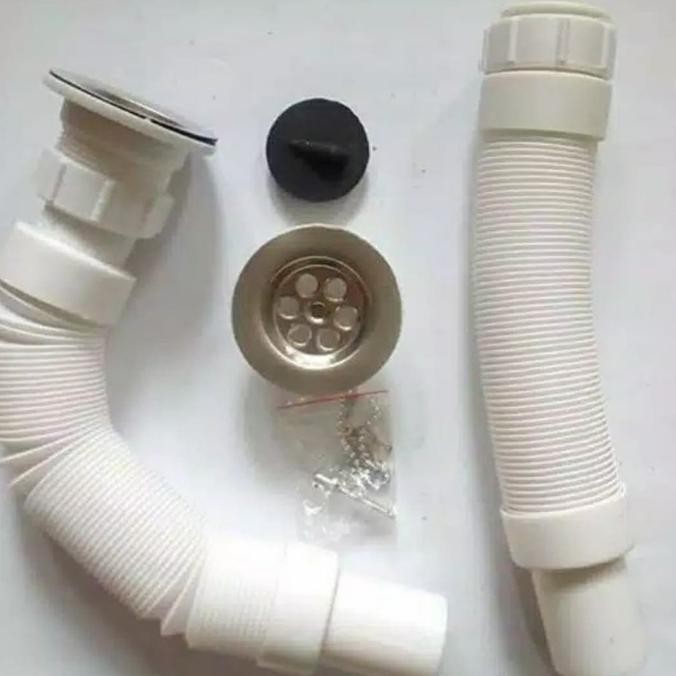 FREEONGKIR SELANG TARIK BAK CUCI PIRING PEMBUANGAN WASTAFEL SELANG BCP SINK FLEXI - 1.25 Inch As102