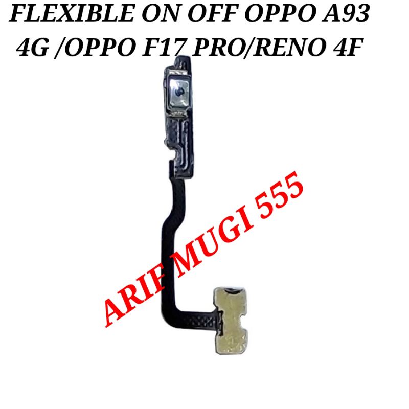 Flexible Flexible Power On Off Oppo A93 4G/F17 Pro/Reno 4F Original