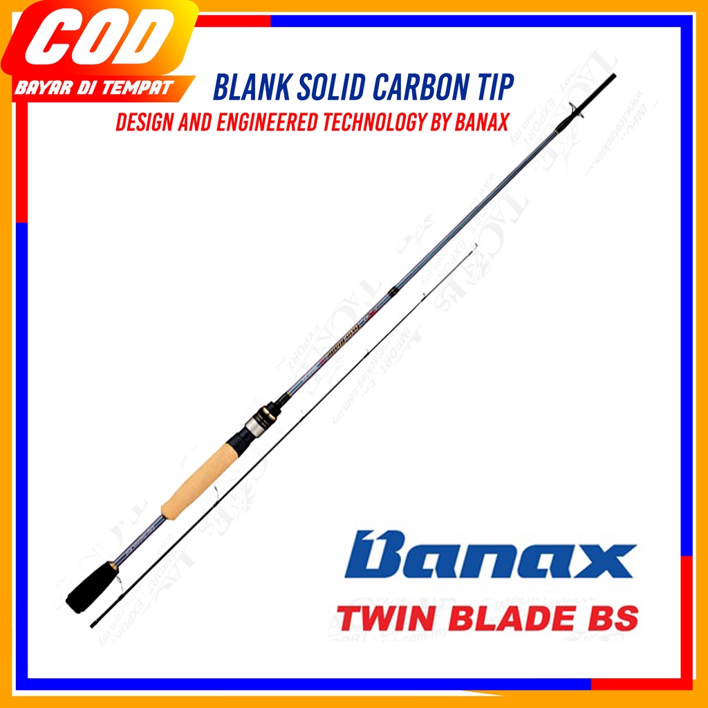 BANAX TWIN BLADE BS JORAN PANCING SPINNING UL CARBON SOLID MADE IN KOREA
