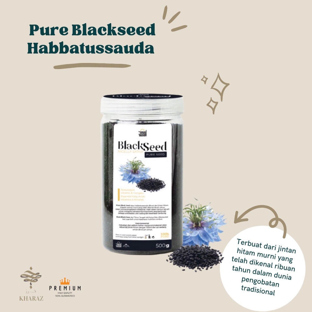 

Habbatussauda Habbatusaudah Jintan Hitam Biji 500gr Murni Asli Original High Quality Premium