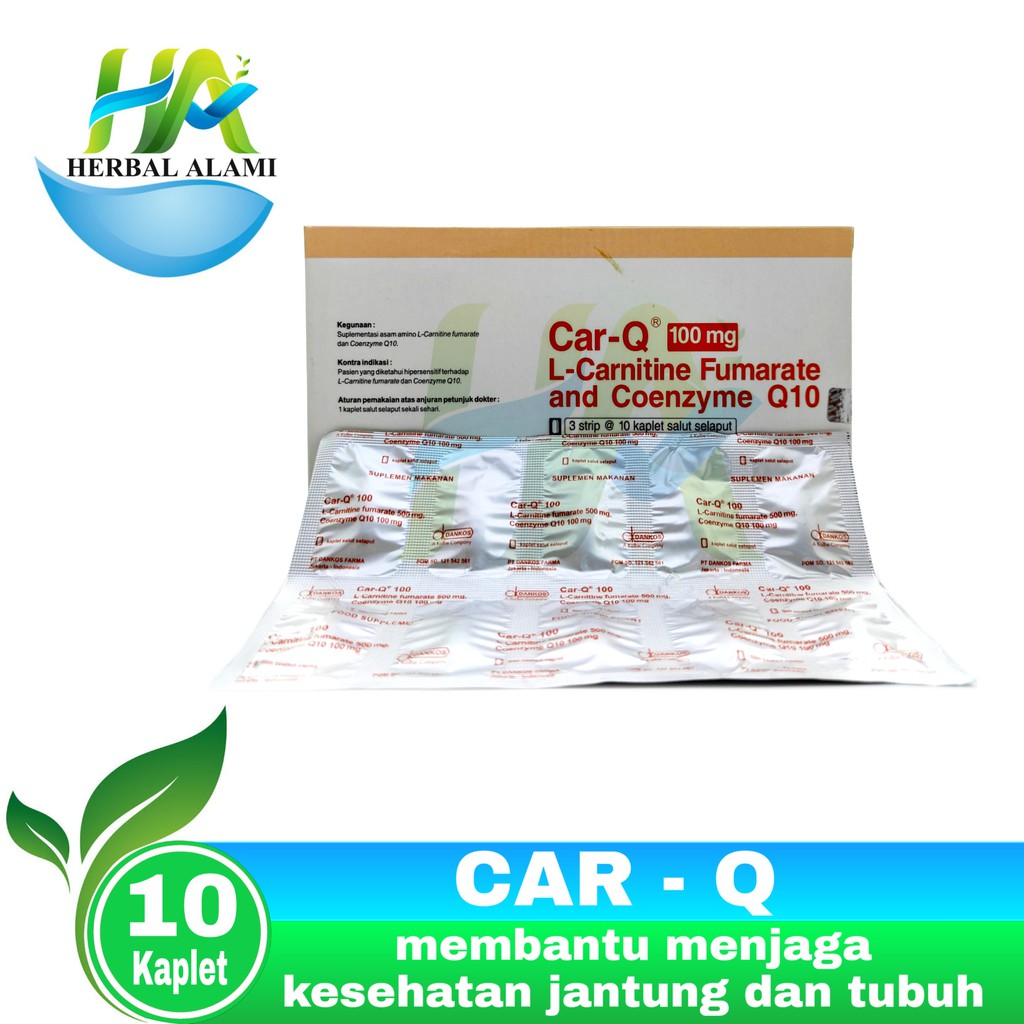 Car-Q 100mg PERSETRIP - Suplemen Kesehatan Jantung