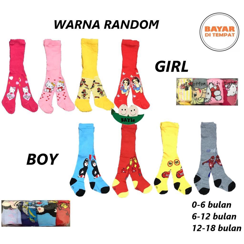 Legging cotton rich motif / legging baby motif dikaki / motif pantat / full motif dikirim random