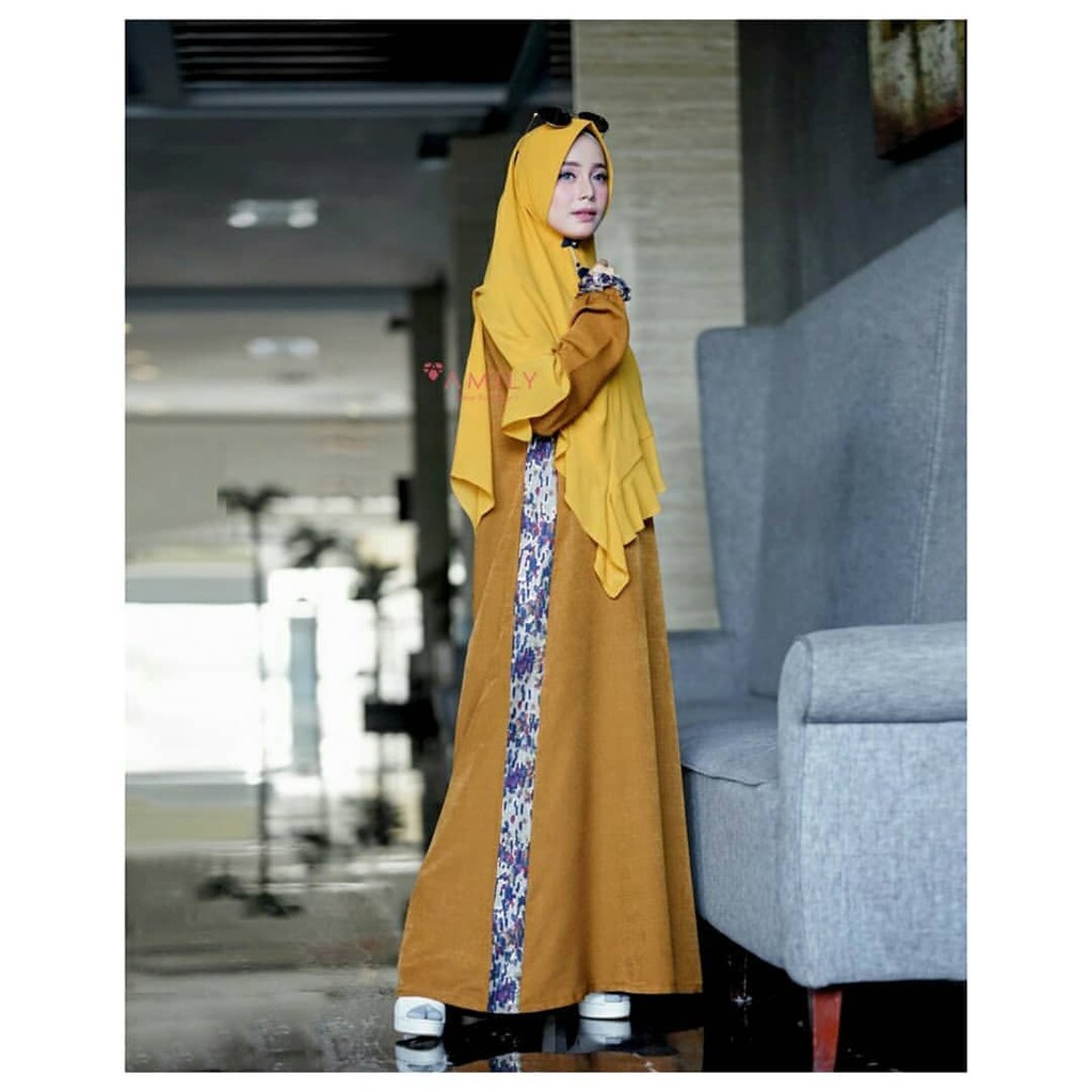 dress katun amily | dress ixia |gamis polos murah