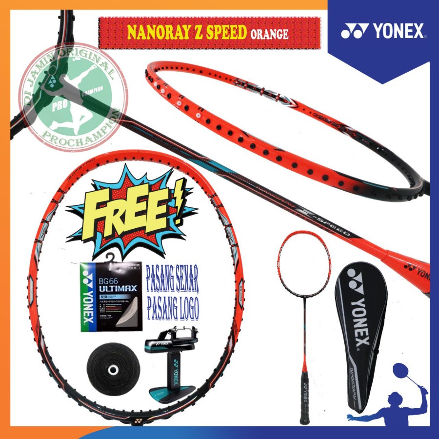 Yonex Nanoray Z Speed / Nano Ray Z Speed  Raket Badminton Original