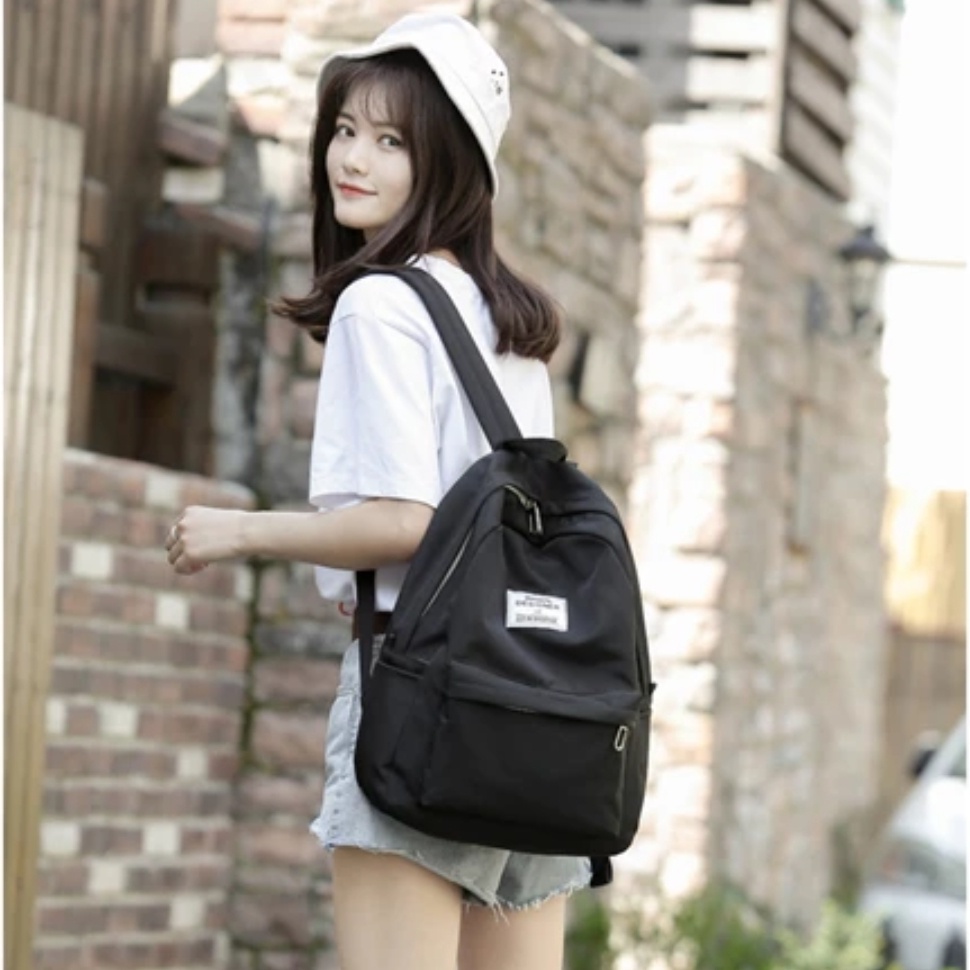 Twenty Bag - Tas Ransel Sekolah Anak Wanita Dan Pria Untuk Anak PAUD TK SD SMP Terbaru 2021 Kekinian Motif Carakter PHIUM POLOS Korean Sytle Bahan Canvas