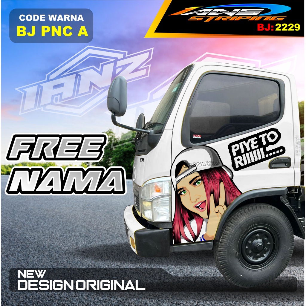 VARIASI STICKER PINTU TRUK FUSO RAGASA / DECAL PINTU DUMTRUK  / STIKER MOBIL TRUK / STIKER PINTU TRUK KEREN