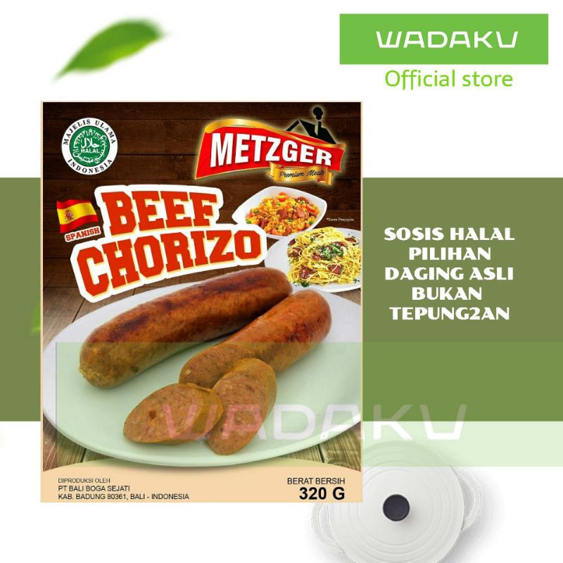 

Sosis Sapi Halal Metzger Premium Beef Chorizo 320g