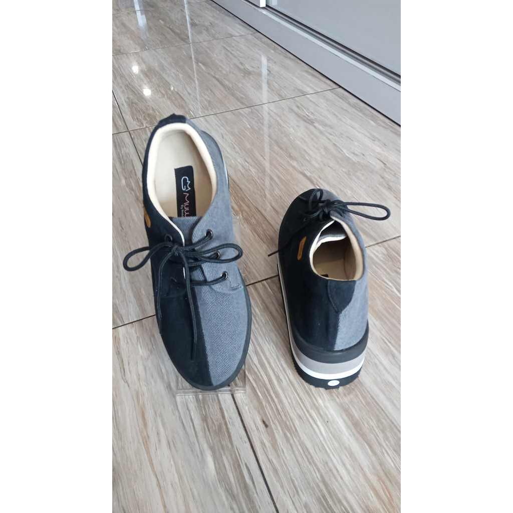 Sepatu Wanita MUWAA - Denim Series - Black : By Anisa Rahma