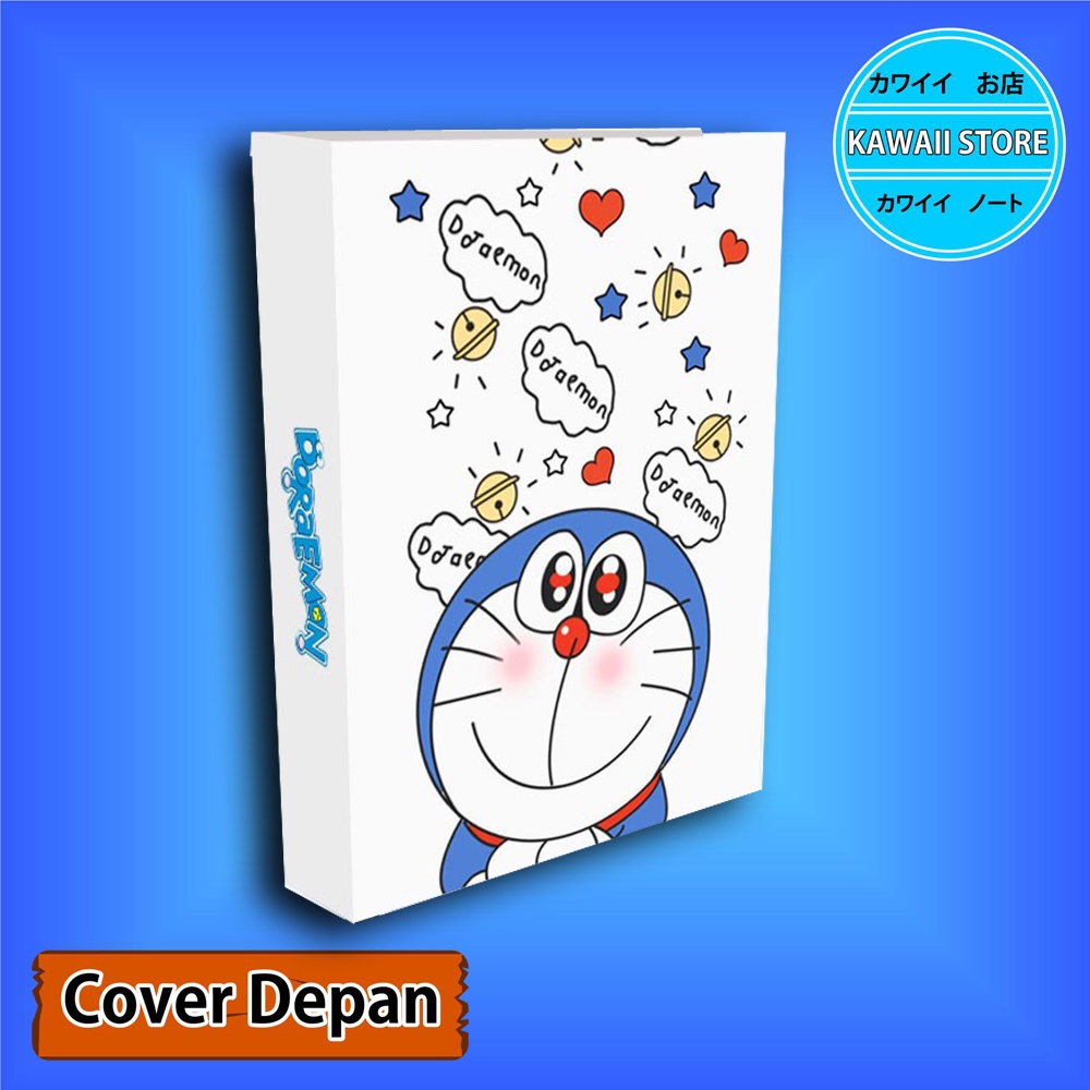 

Notebook / Pocket book Hard Cover DORAEMON COVER PUTIH uk A5 & A6 / Notes Book