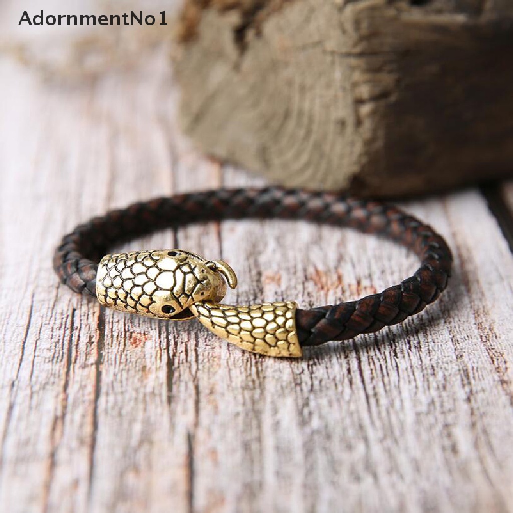 (AdornmentNo1) 10 Set Konektor Gelang Kulit Ular DIY