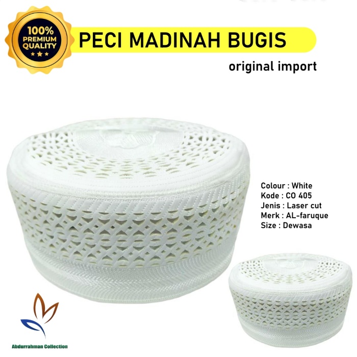 Peci Madinah Bugis Original Import Dewasa