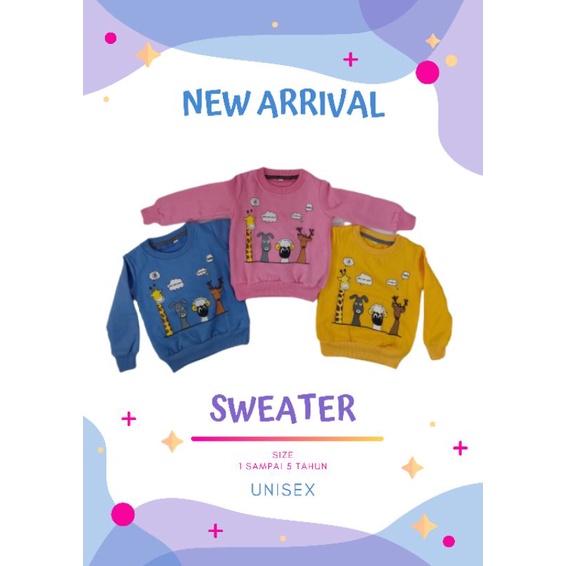 Sweater Anak Umur 1 Tahun - 5 Tahun