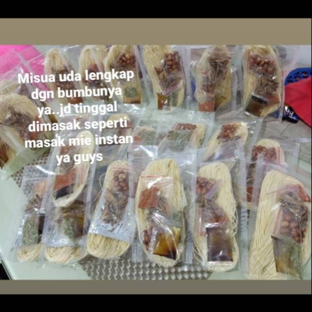 

Misua siap saji lengkap dengan bumbu