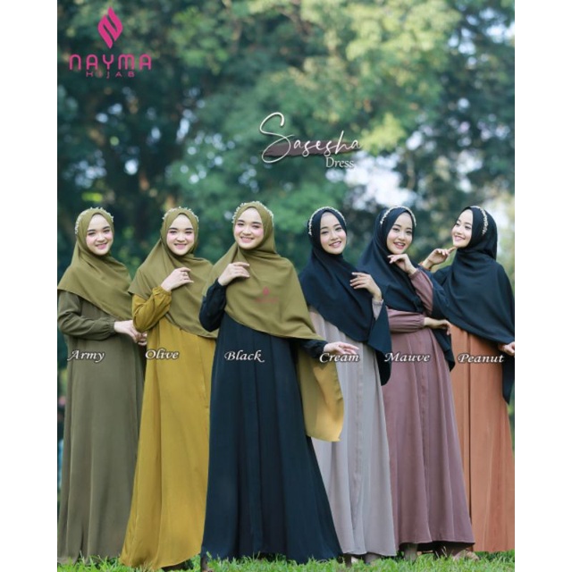 Sasesha Dress Gamis Wanita Cadenza Twiill by NAYMA HIJAB