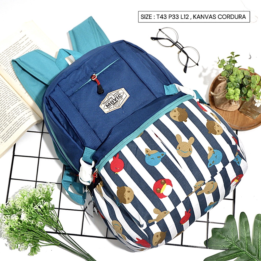 BAYAR DI TEMPAT...!!! TAS RANSEL Sekolah ANAK MOTIF Bunga Nevset . TERMURAH!!! Asli Semarang muat banyak tas punggung anak murah