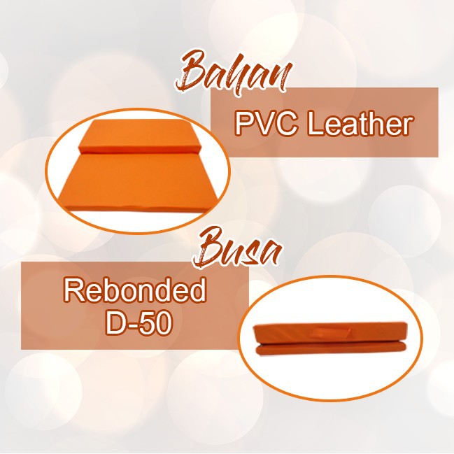 Matras / Bantal/Alas Meditasi (Bantal doa/duduk) Persegi Orange