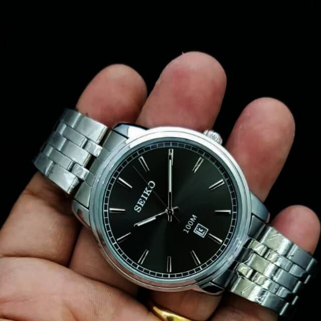 Jam tangan pria analog tanggal SEIKO rantai 4776422